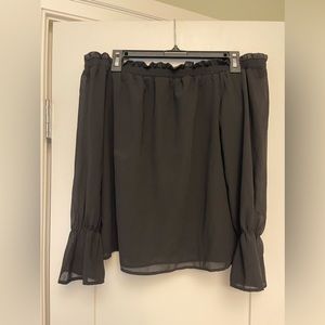 WAYF off the shoulder long sleeve